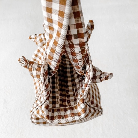 Topshop Brown and White Checkered Mini Bag - Picture 12 of 13